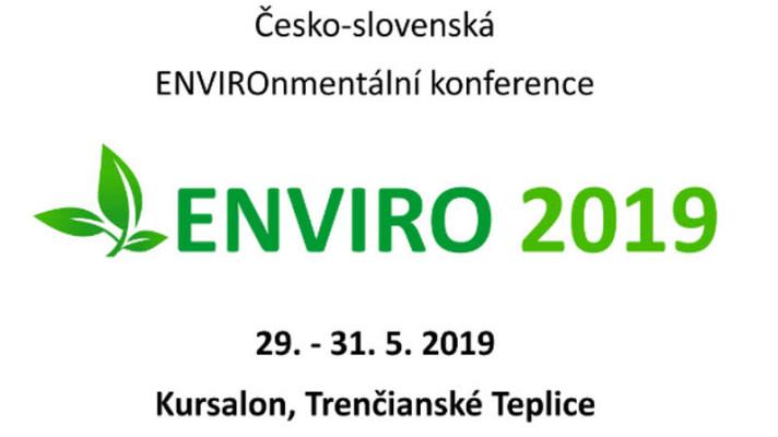 ENVIRO 2019 - Československá ENVIROnmentální konference ENVIRO 2019 - Československá ENVIROnmentální konference