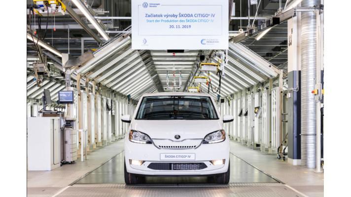 Zahájení sériové výroby modelu ŠKODA CITIGOe iV s bateriovým elektrickým pohonem Zahájení sériové výroby modelu ŠKODA CITIGOe iV s bateriovým elektrickým pohonem