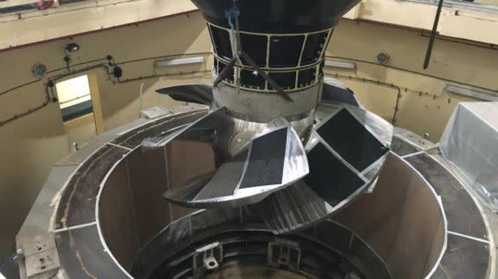 Slapská modernizace za dalším mezníkem: 60tunový blok s oběžným kolem je na svém místě. Třetina elektrárny se vrátí do provozu v létě Slapská modernizace za dalším mezníkem: 60tunový blok s oběžným kolem je na svém místě. Třetina elektrárny se vrátí do provozu v létě