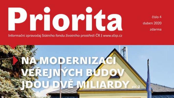 Dubnová Priorita patří energetickým úsporám, vychází pouze elektronicky Dubnová Priorita patří energetickým úsporám, vychází pouze elektronicky