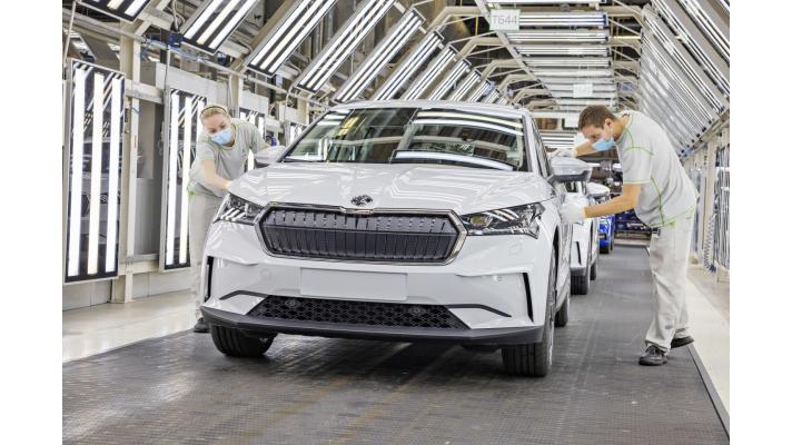 ŠKODA AUTO zahajuje v hlavním závodě v Mladé Boleslavi sériovou výrobu modelu ENYAQ iV ŠKODA AUTO zahajuje v hlavním závodě v Mladé Boleslavi sériovou výrobu modelu ENYAQ iV
