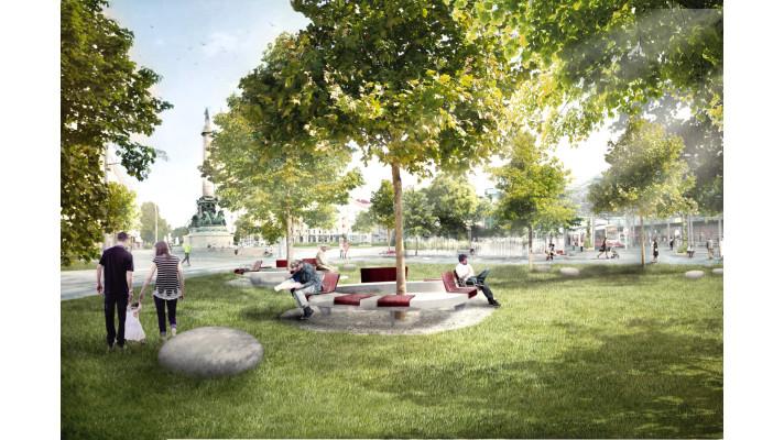 Více zeleně, více stromů, méně betonu. Vídeň revitalizuje Praterstern Více zeleně, více stromů, méně betonu. Vídeň revitalizuje Praterstern