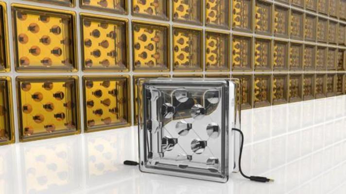 Startup embeds solar cells and focusing optics into construction glass blocks