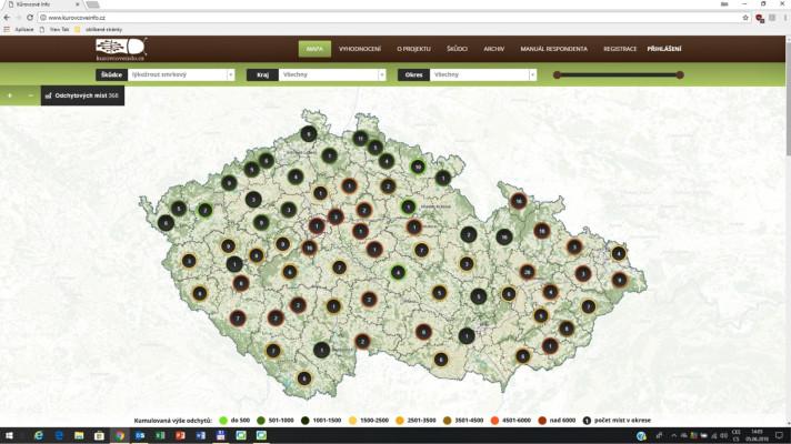 Projekt KŮROVCOVÉ INFO úspěšně pomáhá monitorovat rojení škůdců Projekt KŮROVCOVÉ INFO úspěšně pomáhá monitorovat rojení škůdců