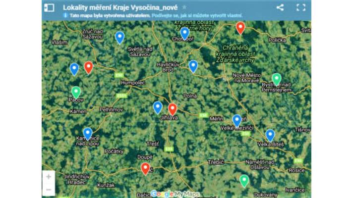 Kraj Vysočina: Informační systém kvality ovzduší v kraji