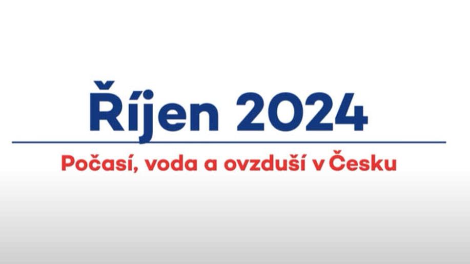 Počasí, voda a ovzduší v ČR Říjen 2024